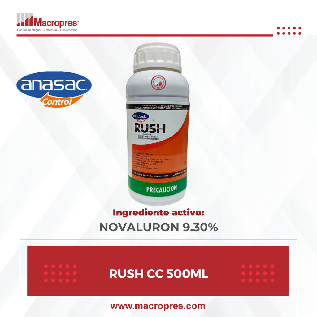 RUSH 500 ML X 20 (Novaluron 10%) 